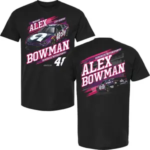 Alex Bowman Shirt, Alex Bowman #48 Ally Hendrick Camaro Pink Speed Graphic Tee, Soft Cotton Blend, Unisex Fit for NASCAR & Bowman Fans, Perfect Gift for Cup Series Supporters