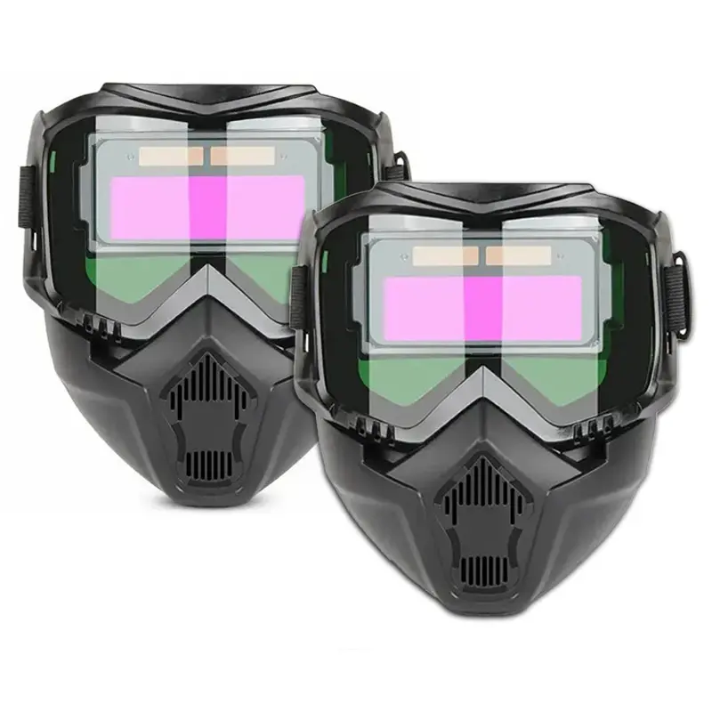 Auto-darkening Welding Mask Helmet Protector, Adjustable Shade, Heavy-duty Industrial Construction, Lightweight Design, Unisex Face Shield - Ideal for Welders, Metal Workers