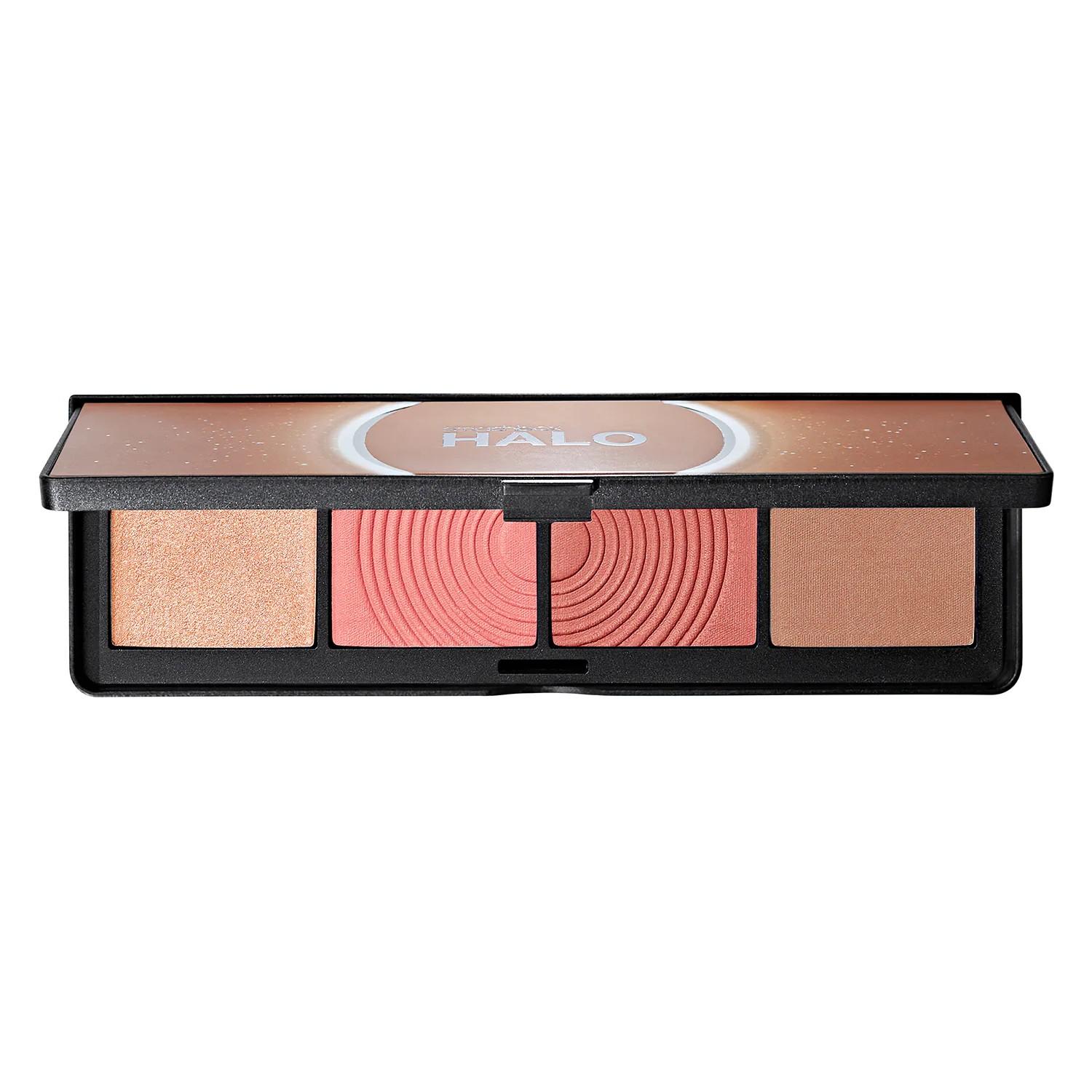 Smashbox Halo Sculpt + Glow Contour, Blush + Highlighter Palette With Vitamin E