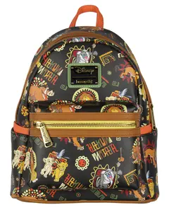 Loungefly Disney Lion King Multi-Character Tribal Patterns Allover Print Mini Backpack 11"