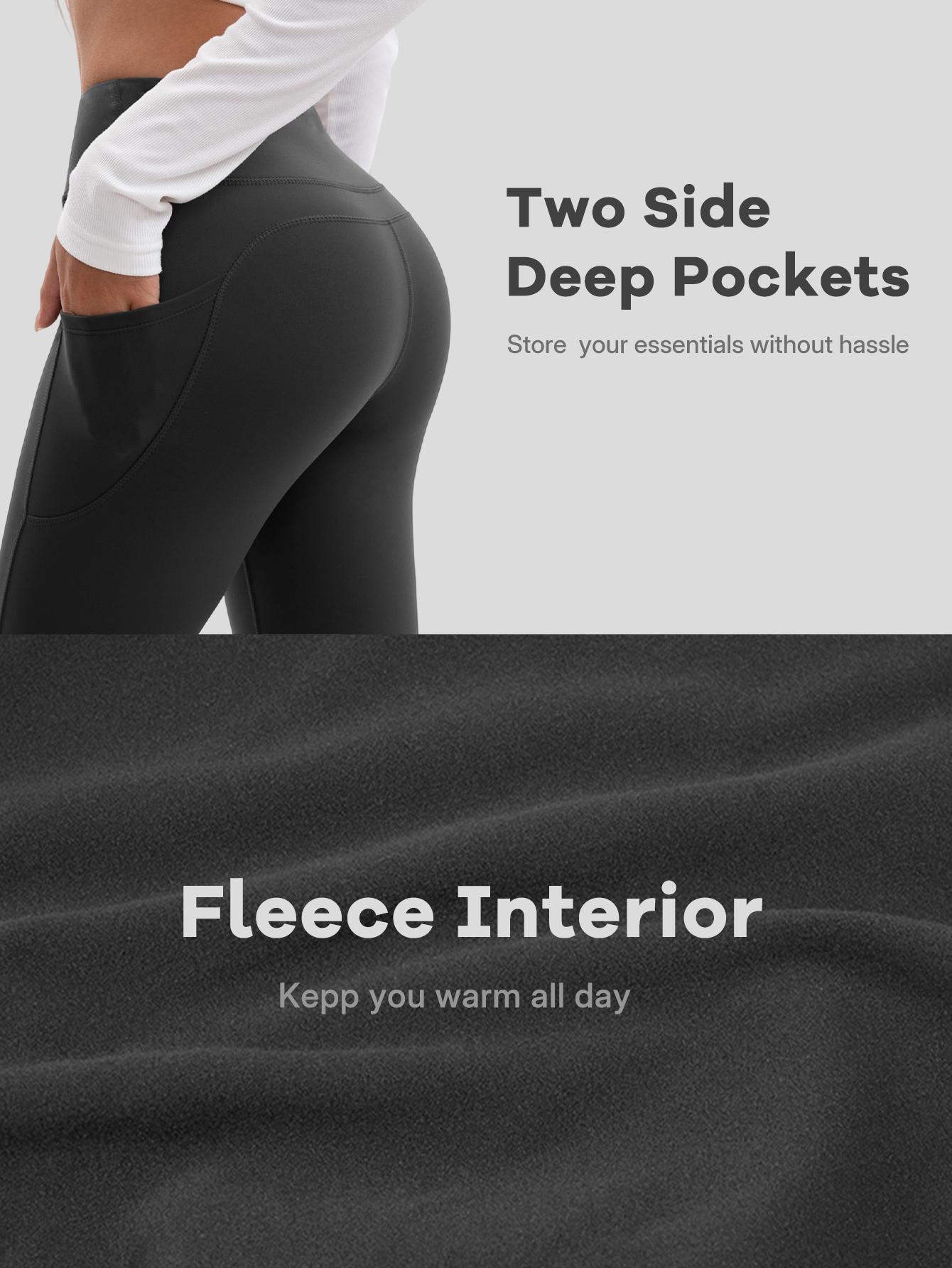3PCS Warm Fleece-Lined High-Waisted Butt-Lifting Flare Yoga Pants for Women - Leg-Shaping Tights in Dark Gray Light Gray & Black for Winter Daily Wear 3PCS Warm Fleece-Lined High-Waisted Butt-Lifting Flare Yoga Pants for Women - Leg-Shaping Tights in Dark Gray Light Gray & Black for Winter Daily Wear