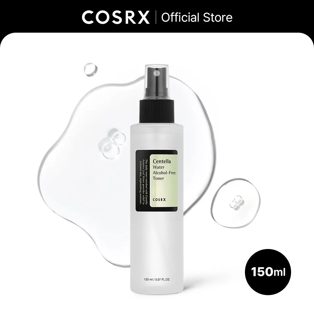 [COSRX Official] Centella Asiatica Extract Hydrating Facial Toner - 150ml Alcohol-Free Liquid Spray, Daily Calming Beauty Product for Adult Sensitive Skin, Redness Relief, Beauty Products, Self Care Products