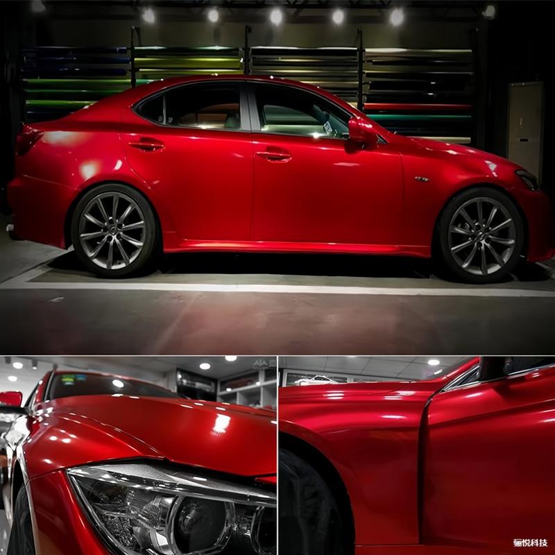 FONESO Super Glossy Car Body Sticker with Cutter and Hand Tool Kit, 60 x 8 inch Car Vinyl Film Wrap Protector Sticker, 5 FT x 1 FT Self-Adhesive Air Bubble Free Easy to Install, Universal For All Cars SUVs Sedan Coupe Truck Pickup Bike Motorcycle 30*150cm