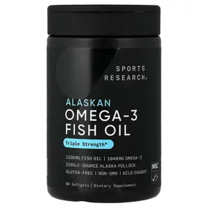 Sports Research Alaskan Omega-3 Fish Oil, 90 Softgels