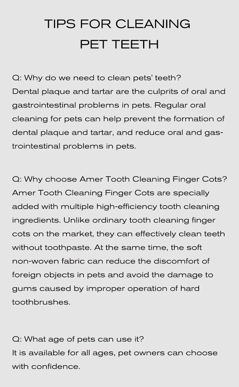 Amo Petric-Finger Wipes for Pet ,pet teeth care Golden Seaweed Oral Care,20pcs