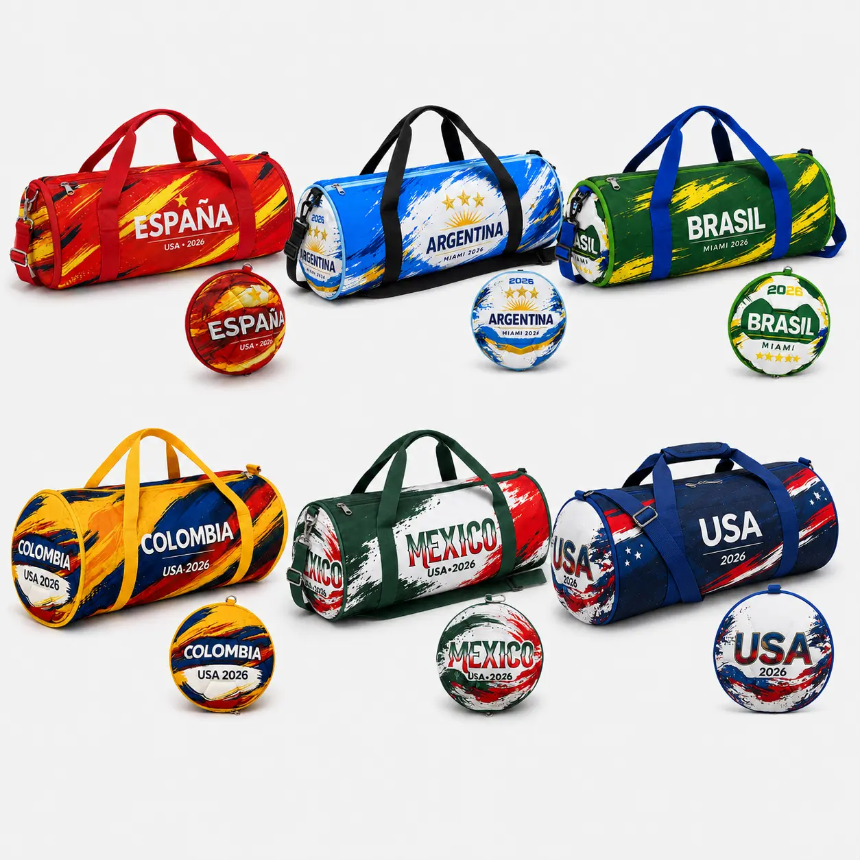 Expandable Soccer Duffel Bag, Foldable Compact Sports & Travel Bag