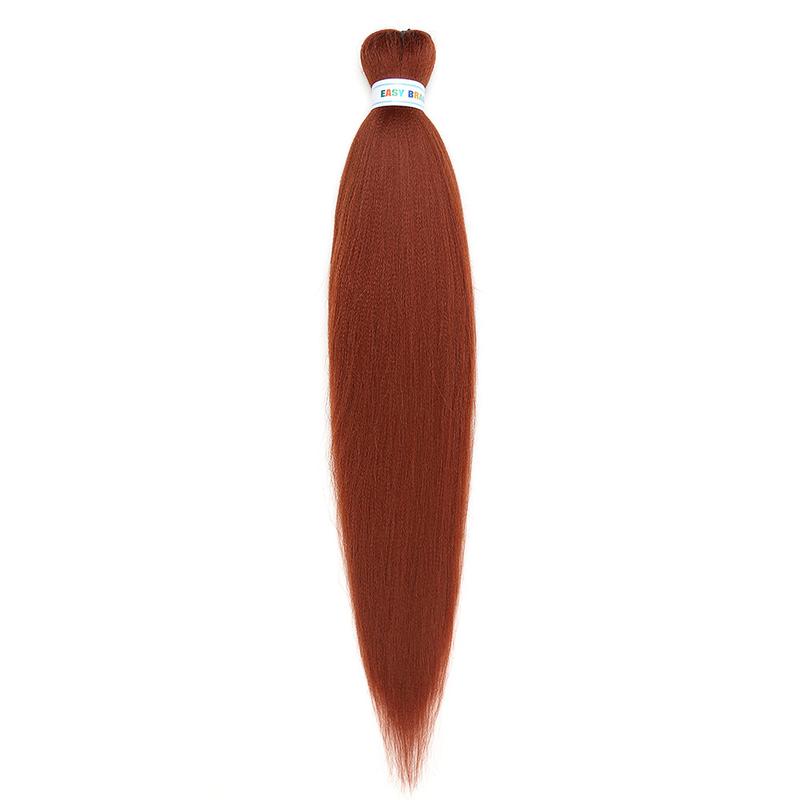 Low temperature flame retardant fluffy pull block big braid wig - 26 inches 90gEasy braided hair