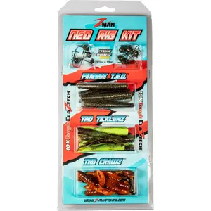Z-Man 32-Piece Ned Rig Kit Hot Colors