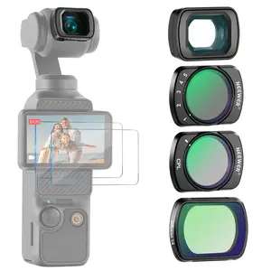NEEWER FL-B09 Filter Set with 0.75x Wide Angle Lens for DJI Osmo Pocket 3, CPL, Variable ND2-ND32 & Black Diffusion 1/4 Filter Kit for Vlog, Travel Filming & Content Creation