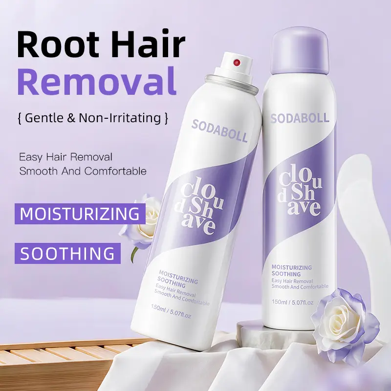 Sensitive Skin Painless Hair Removal Mousse | Hypoallergenic Fast Acting Depilatory Cream, Citrus Fragrance with Aloe Vera & Hyaluronic Acid, Soothing Nourishing Formula for Men and Women