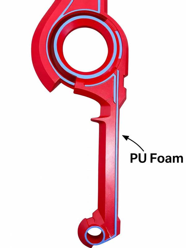 Kinstore 48" Full Size Monado PU Foam Xenoblade Sword for Kamano Cosplay Prop Video Game