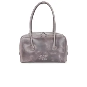 MARGESHERWOOD Soft Boston Shoulder Bag in Mauve