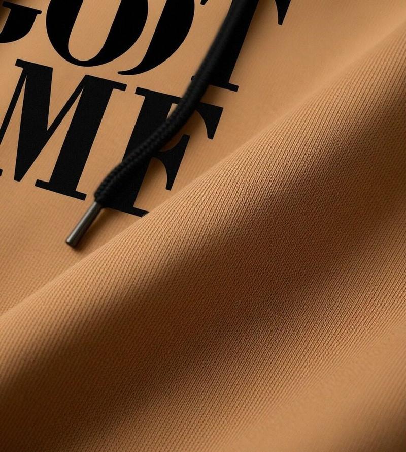 Men's 2-piece faith-themed athletic set, featuring "GODGOTME" printed hoodie & drawstring elastic waist pants, made from soft and comfortable fabric, suitable for everyday wear, street style, and casual outfits