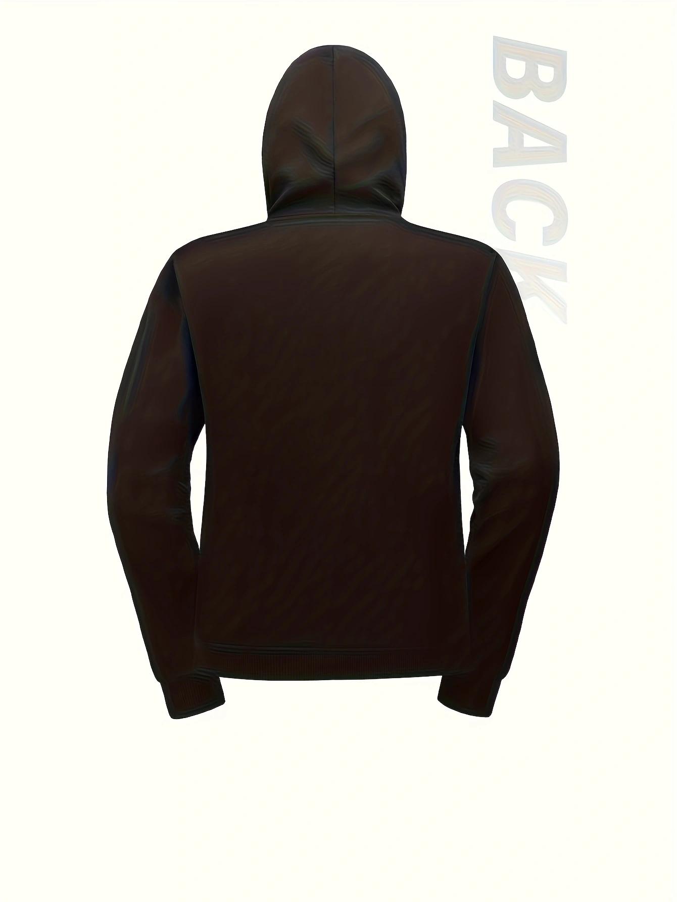 Men's Heated Hoodie - 27 Heating Zones, with Pocket Design, Adjustable Hood Circumference, USB-Powered Warm Sweater, Suitable for Winter Sports and Outdoor Activities 【Power Bank Required】