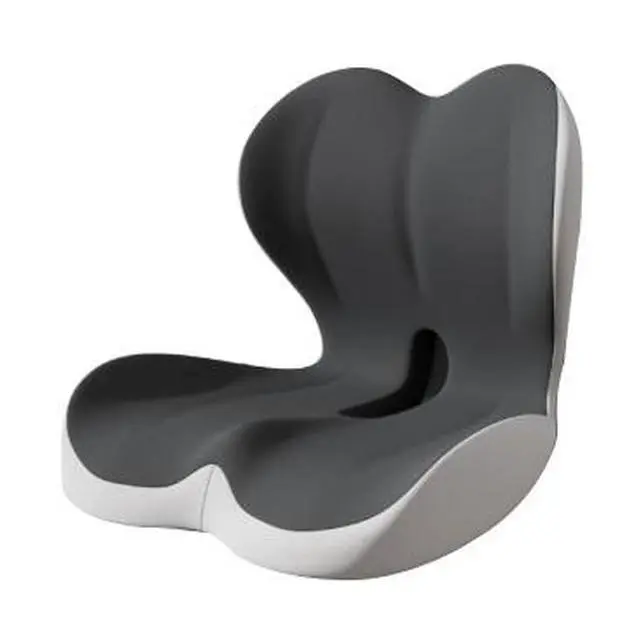 2026 Upgraded Sturdy Durable Extra-Thick Foam Seat Cushion, Foldable Modern Lumbar Support with Non-Slip Strap, High Back Skin-Friendly Design for Office/Car Seat Back-Hip-Leg Pain Relief