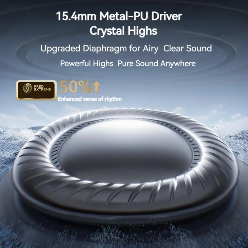 Silicone Open-Ear Neckband Wireless Headphones - Bluetooth 6.0 Air Conduction Earphones, Hand-Free Calls with ENC, LED Battery Display, HiFi Stereo High Quality Audio, Fast Charging, Stable Connection, Lightweight Secure Fit, Sweatproof for Running, Gym Silicone Open-Ear Neckband Wireless Headphones - Bluetooth 6.0 Air Conduction Earphones, Hand-Free Calls with ENC, LED Battery Display, HiFi Stereo High Quality Audio, Fast Charging, Stable Connection, Lightweight Secure Fit, Sweatproof for Running, Gym