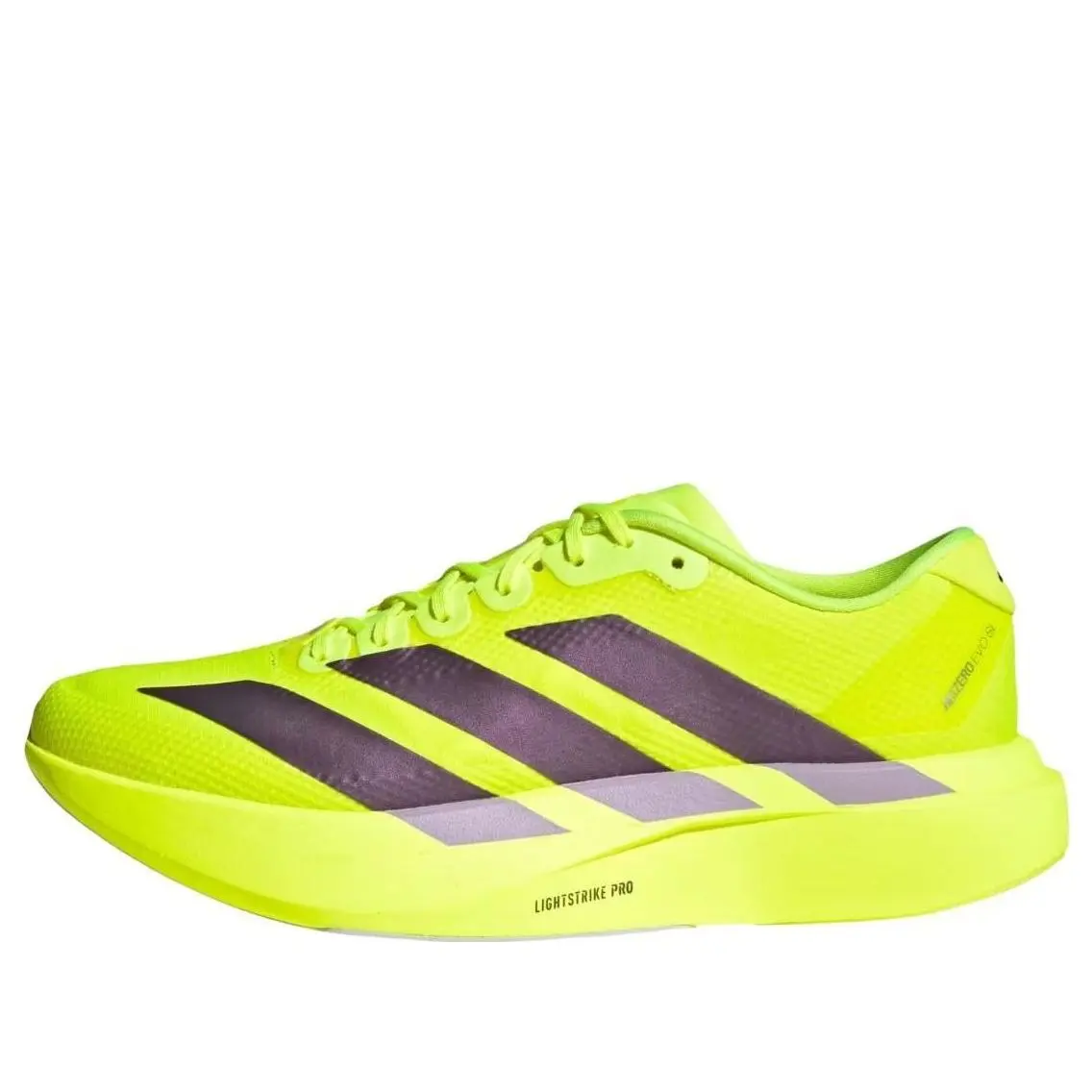 Men's adidas Adizero Evo SL 'Solar Yellow Aurora Plum' JR2024 Running Sneaker Sports Trainer