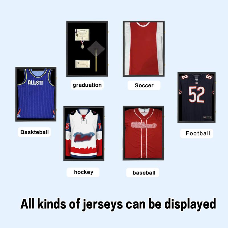 IHEIPYE Jersey Frame Display Case with 98% UV Protection Acrylic Panel Gold Locks for Baseball Basketball Football Soccer Hockey Sport Shirt Black IHEIPYE Jersey Frame Display Case with 98% UV Protection Acrylic Panel Gold Locks for Baseball Basketball Football Soccer Hockey Sport Shirt Black