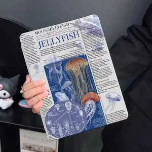 Underwater World iPad Case with Pencil Holder for All Models, Slim Lightweight Shockproof Protective Cover for iPad 7/8/9/10/11th Gen, iPad Air 2/3/4/5/6/7, iPad Pro 9.7/10.5/11/12.9 inch, Soft Anti-Scratch Tablet Case