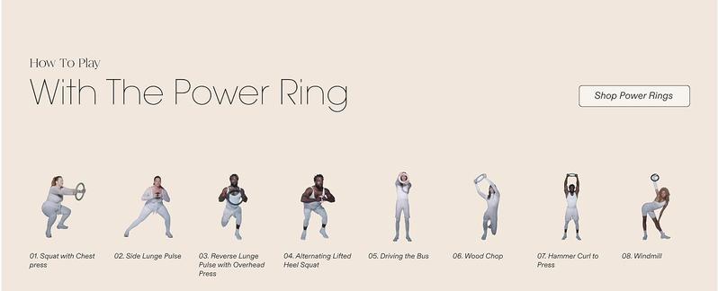 Bala Power Ring, 2-in-1 Kettlebell & Dumbbell - Full Body Home Gym Workout Equipment for Strength Training, HIIT, Pilates, & Aerobics Exercises