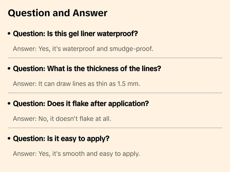 Moira 1.5mm Waterproof Gel Liner (002, Brown)