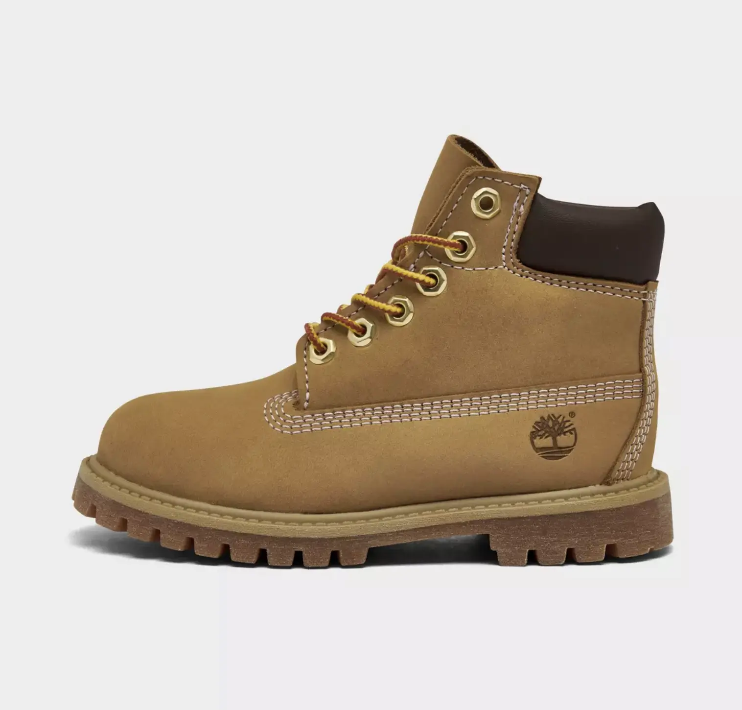 Timberland Toddler's 6-Inch Premium Wheat Boots, Water Resistant Shoes with Steel Toe and Reinforced Ankles for Casual Outdoor Play, Classic, Mid-Calf