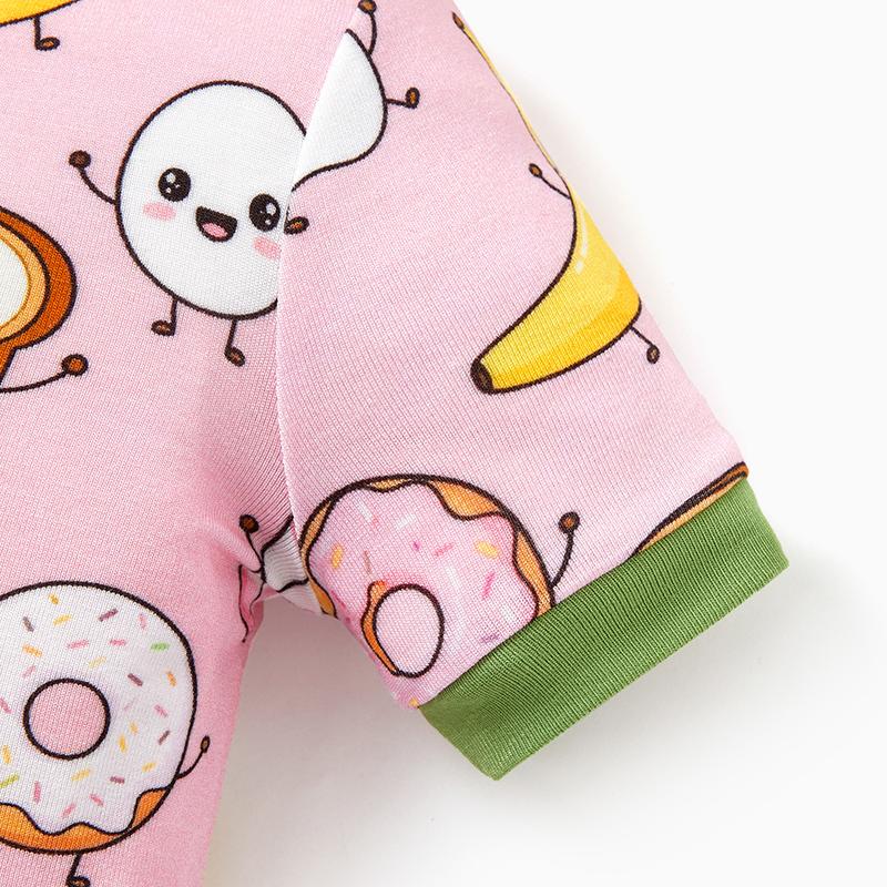 PATPAT Baby Pajama with Bamboo Viscose, Footie Jumpsuit Romper with 2-Way Zipper for Baby Boy Girl Toddler Sleeper Sleepwear