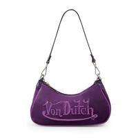 Purple Rhinestone Shoulder Bag