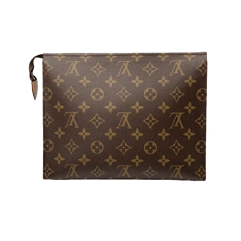 Pre-owned Louis Vuitton Voyage Toiletry Bag 26 Brown Classic Luxury Clutch Wash Bag