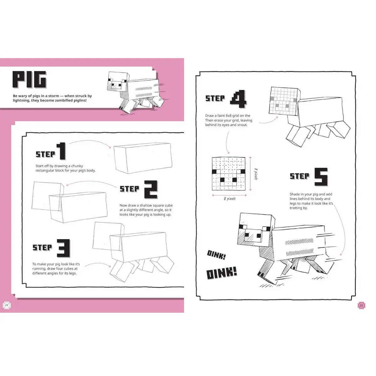 How to Draw Minecraft: Step-by-Step Drawing Guide (Paperback) - TikTok Shop
