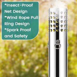 GARVEE Outdoor Portable Wood Stove, Tent Stove,Wood Burning Stove for Camping,Cast Iron Wood Stove,Tent Heaters for Camping, Includes Chimney Pipes ans View Glass,Ice-fishing, Cookout, Hiking, Travel