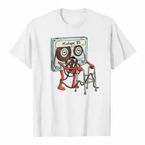Women's '85 Mixtape Graphic T-Shirt, Retro Guatemalan Pride Teddy Bear Design, Soft Cotton Casual Hip Hop Streetwear for All Seasons, Outdoors