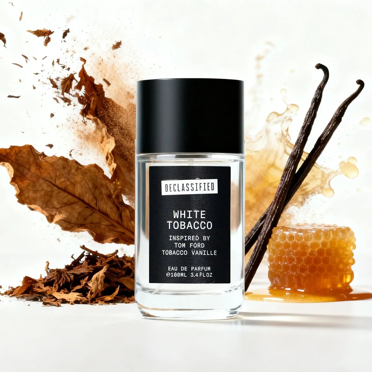 Declassified White Toba*co | Affordable Oriental Toba*co Perfume | Honey, Toba*co, Vanilla, Cocoa & Tonka Bean | 100ml Men Eau de Parfum
