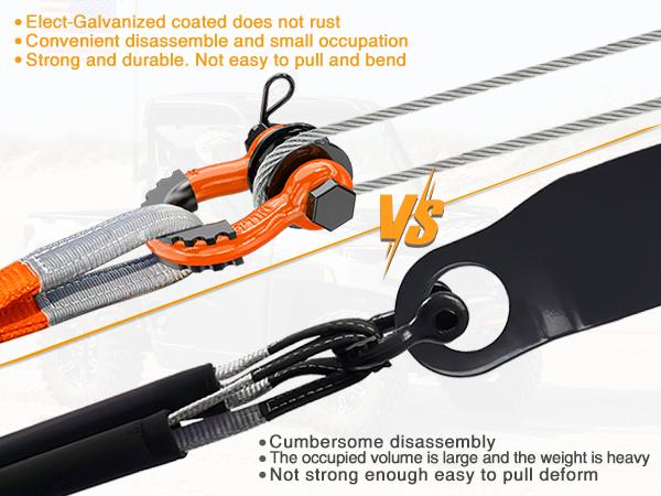 Nilight 3/4" D-Ring Shackle with Towing Pulley – 4.75 Ton (9,500 Lbs) Heavy Duty Off-Road Recovery Shackle Kit with Isolators & Washers – 2 Pack for Jeep, Truck, ATV, UTV, Tractor & Winch Ropes Straps