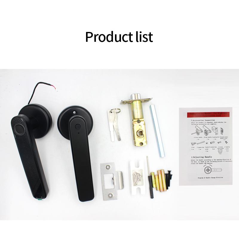 TTLock/tuya APP Smart Fingerprint Lock password code Door Lock Bluetooth Biometric fingerprint lock Electronic Handle Lock