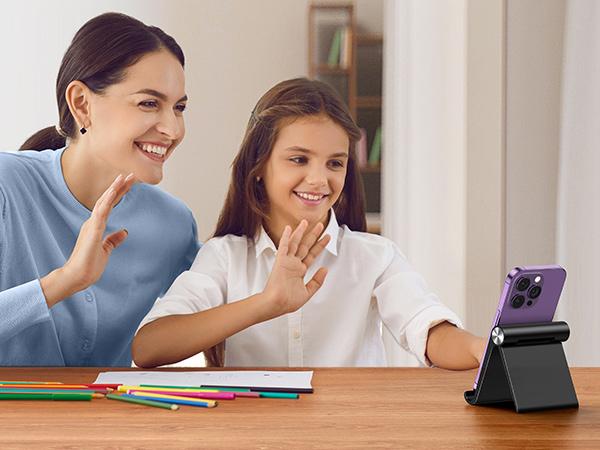 UGREEN Desk Cell Phone Stand, Table Stand Holder, Adjustable Portable Desktop Dock Office Compatible with iPad Pro 11 9.7 10.5 Air Mini 5 4 3 2 iPhone 17 16 15 14 13 12, Ideal for Folding Desk Smartphone Use, Deals for You,TikTokShopHolidayHaul
