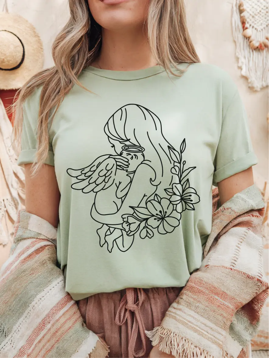 Eternal Embrace ~  Unisex Short Sleeve CC Garment Dyed T-Shirt Printed in the USA