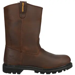 Cat Footwear Mens Revolver Electrical Hazard Soft Toe  Work/Duty - Brown