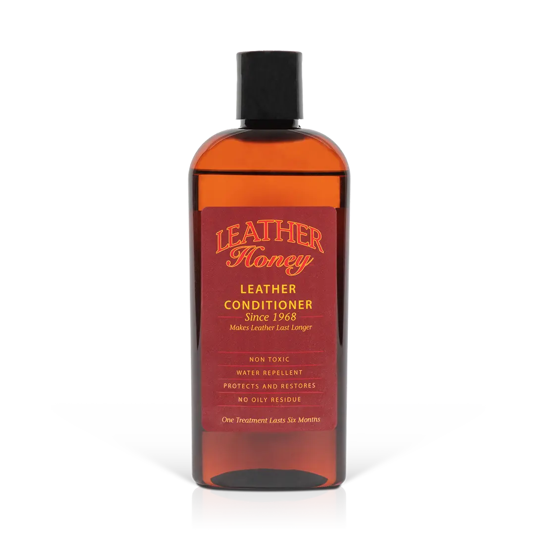 Leather Conditioner for Car Seats, Furniture, Boots & Bags – LEATHER Honey Deep Leather Conditioner & Restorer, Non-Toxic Water Repellent Leather Care USA-Made Formula