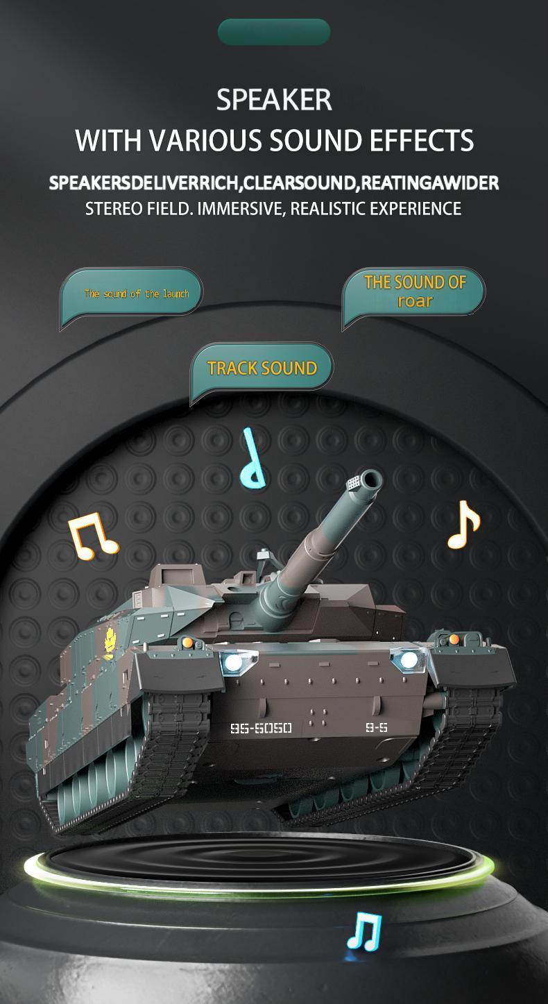 TongLi   1/24 Scale Remote Control Tank Remote Control Tank Toy Tank Realistic Sound and Light Effects Remote Control Toy Tank Rotatable Turret Japanese Tank Simulation Model Toy Comes with Rechargeable Battery Toy Gifts Christmasgift New Year gift