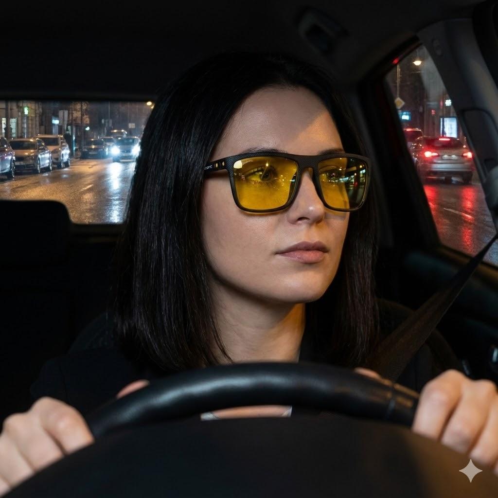 ZENOTTIC Night Vision Glasses for Daily Use TR90 Frame HD Polarization Anti Glare lenses Driving Riding Cycling Lightweight Durable Sunglasses UV400 Protection Windproof Polarized