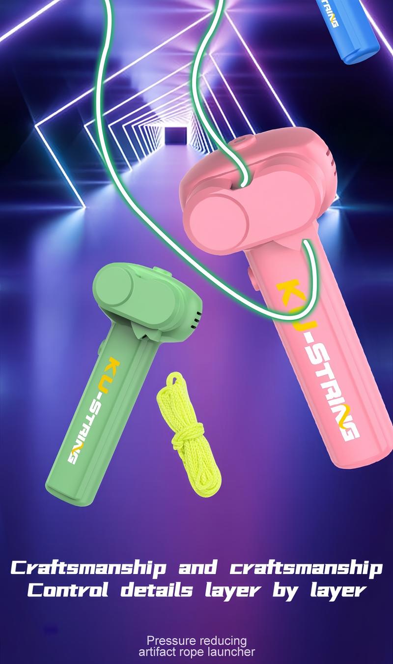 Electric Levitation Rope Launcher - USB Charging, Stress Relief & Imagination Toy for All Ages. Glowing Cords, Easy Launch Button, Great Gift Electric Levitation Rope Launcher - USB Charging, Stress Relief & Imagination Toy for All Ages. Glowing Cords, Easy Launch Button, Great Gift