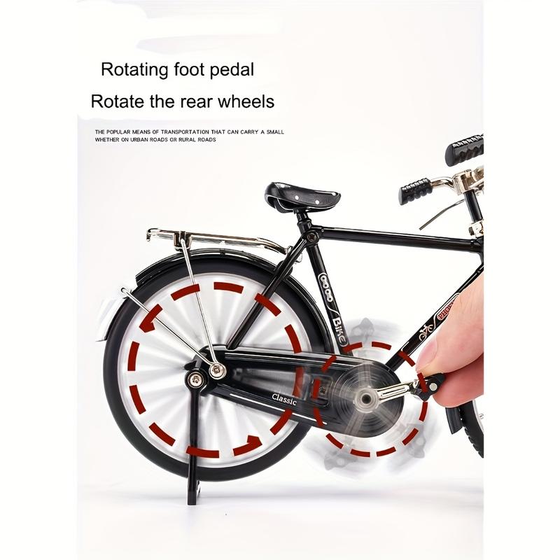 52-Piece Brain-Training/Hands-On/Retro Bicycle Model Set - Miniature Aluminum Alloy Set, Perfect for Collectors and Hobbyists, a Meaningful Gift and Home/Office Decor.