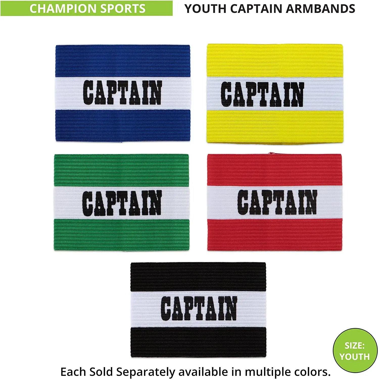 Champion Sports - Elastic Captain Arm Band Champion Sports - Elastic Captain Arm Band
