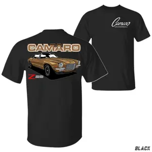 Camaro Z28 T-Shirt, Classic Camaro Z28 Muscle Car Graphic Tee, Vintage Chevrolet Camaro Back Print Shirt, American Muscle Car Apparel, Gift for Camaro Lovers or Classic Car Fans