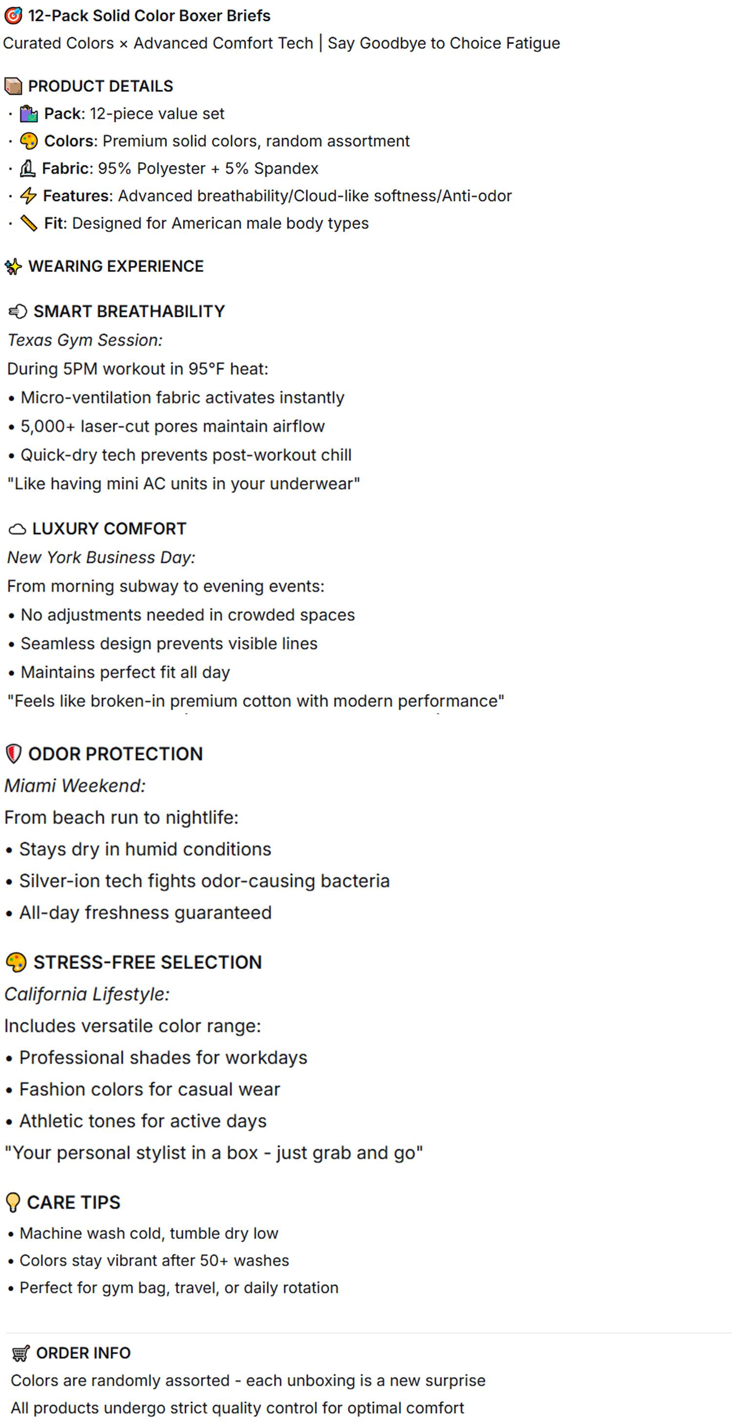 KJFISTMU 12-Pack Solid Color Men's Breathable Boxer Briefs, Moisture-Wicking and Lightweight, Soft and Stretchy Daily Casual Boxers | Comfortable and Close-Fitting, a Great Gift for Boyfriend or Husband