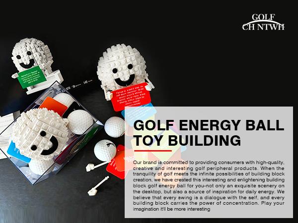 CH NTWH Golf Energy Ball Toy Building Set Compatible with Lego Golf Desk Decor Gag Golf Gift Seize The Day