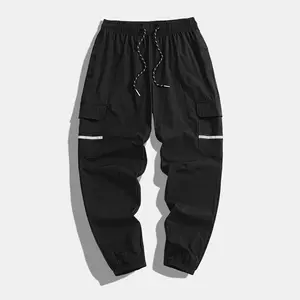 Alimen Outdoor Men’s Quick-Dry Running Pants with Reflective Strips | Water-Resistant Athletic Joggers