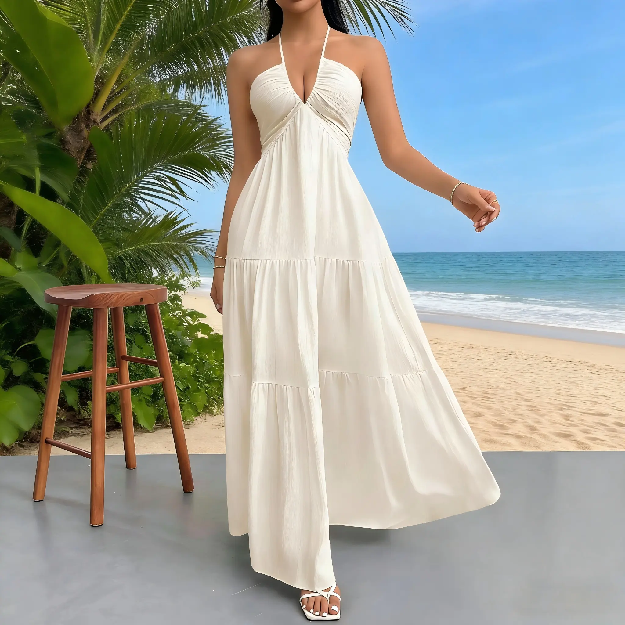 Women's plain dress, summer clothes for women, casual basic loose-fit sleeveless dress for beach holidays, ladies' summer clothing, women's clothing, womenswear, party dresses, minimalist A-line dress - TikTok Shop Women's plain dress, summer clothes for women, casual basic loose-fit sleeveless dress for beach holidays, ladies' summer clothing, women's clothing, womenswear, party dresses, minimalist A-line dress - TikTok Shop