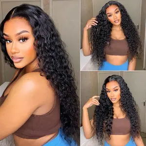 26 Inch Long Curly Wigs for Women, Gorgeous Fluffy Wigs with Bangs, Synthetic Full Machine Wigs for Party, Daily Use, Synthetic Fiber Wigs